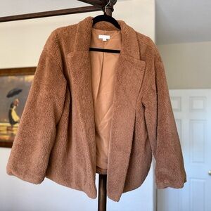 14th & Union Brown Teddy Jacket